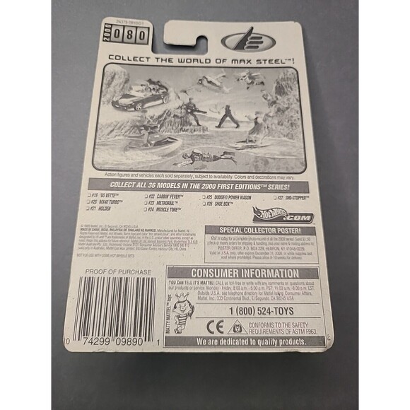 Vintage NOS NEW 2000 Hot Wheels #080 MX48 Turbo First Editions 20 of 36 PR5 - Picture 5 of 5